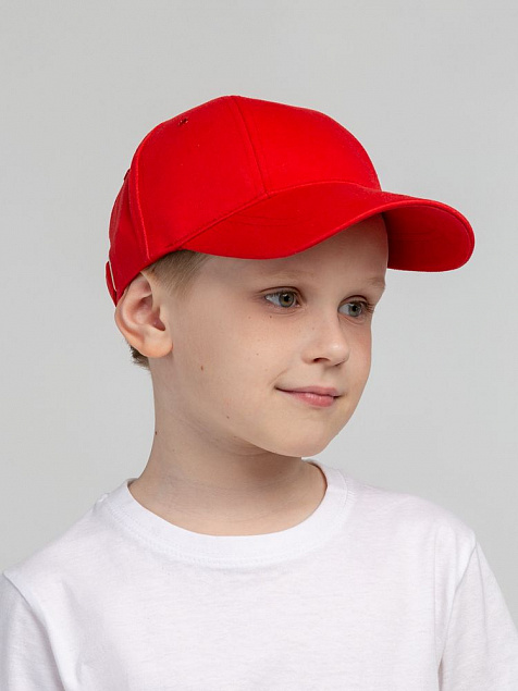 Бейсболка детская Capture Kids, красная с логотипом в Москве заказать по выгодной цене в кибермаркете AvroraStore