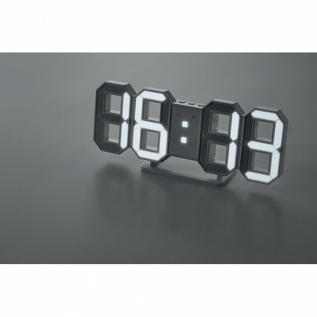 Часы LED с адаптером с логотипом в Москве заказать по выгодной цене в кибермаркете AvroraStore