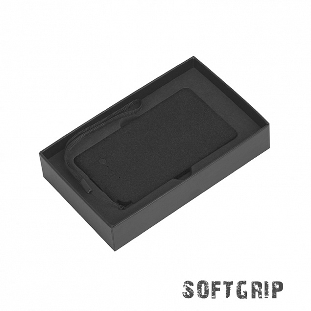 Зарядное устройство "Камень" с покрытием soft grip, 4000 mAh в подарочной коробке с логотипом в Москве заказать по выгодной цене в кибермаркете AvroraStore