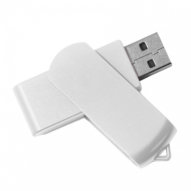 USB flash-карта SWING (8Гб), белый, 6,0х1,8х1,1 см, пластик с логотипом в Москве заказать по выгодной цене в кибермаркете AvroraStore
