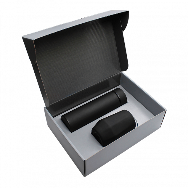 Набор Hot Box E софт-тач EDGE CO12s grey (черный) с логотипом в Москве заказать по выгодной цене в кибермаркете AvroraStore