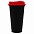 Стакан с крышкой Color Cap Black, черный с фиолетовым с логотипом в Москве заказать по выгодной цене в кибермаркете AvroraStore