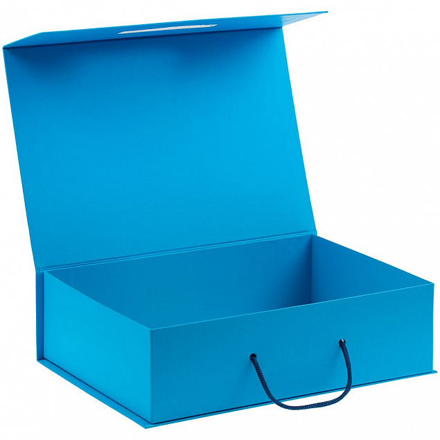 Коробка Case, подарочная, голубая с логотипом в Москве заказать по выгодной цене в кибермаркете AvroraStore