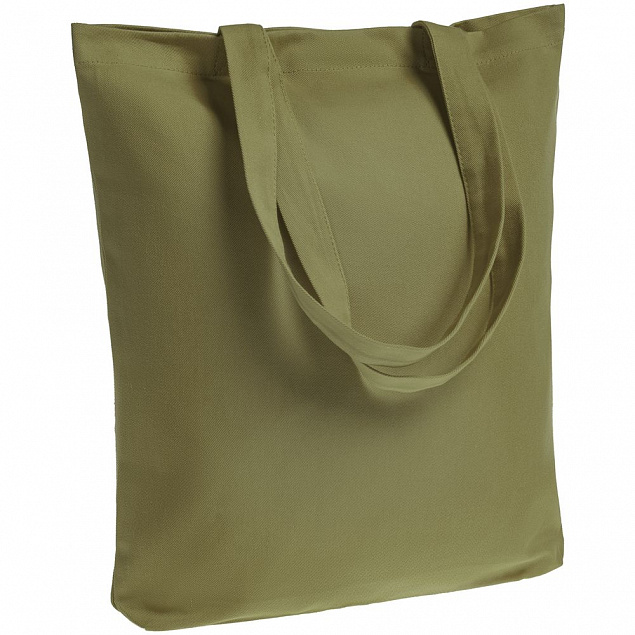 Холщовая сумка Avoska, хаки с логотипом в Москве заказать по выгодной цене в кибермаркете AvroraStore