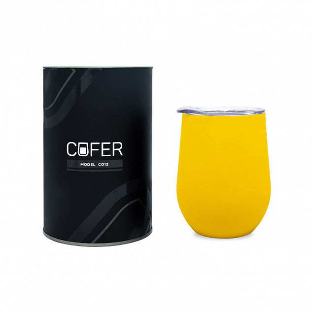 Набор Cofer Tube софт-тач CO12s black, желтый с логотипом в Москве заказать по выгодной цене в кибермаркете AvroraStore