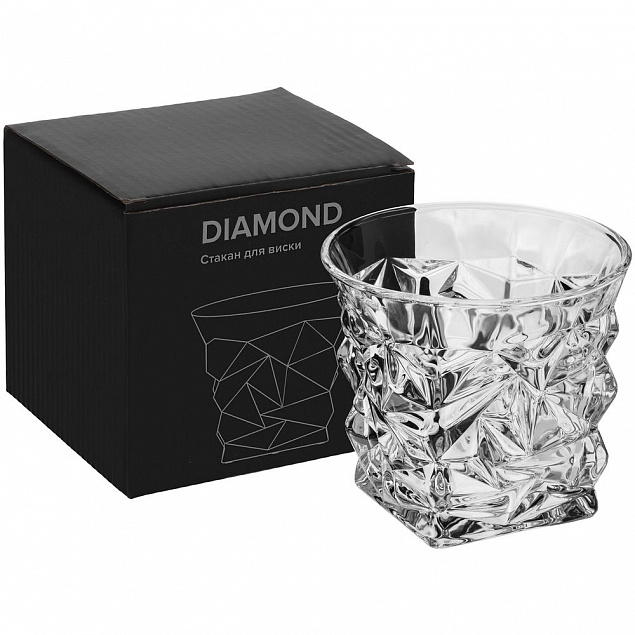 Стакан для виски Diamond с логотипом в Москве заказать по выгодной цене в кибермаркете AvroraStore