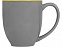 Кружка керамическая Gracy 470мл, серый/желтый с логотипом в Москве заказать по выгодной цене в кибермаркете AvroraStore