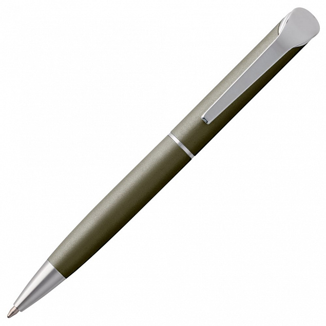 Ручка шариковая Glide, темно-серая с логотипом в Москве заказать по выгодной цене в кибермаркете AvroraStore
