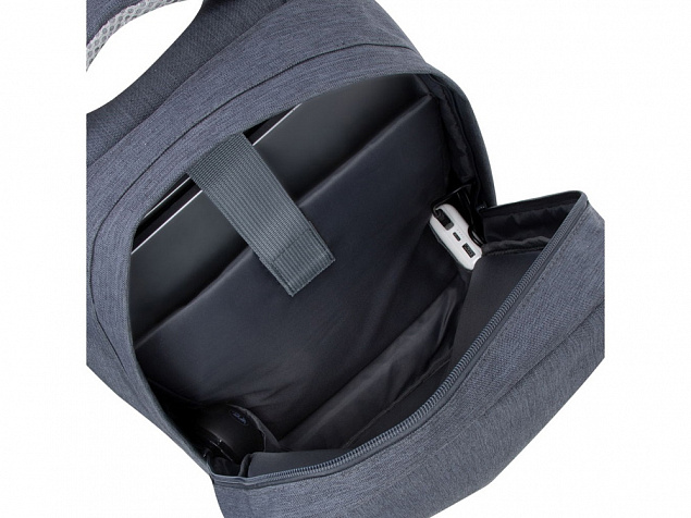 RIVACASE 7562 dark grey рюкзак для ноутбука 15.6, темно-серый с логотипом в Москве заказать по выгодной цене в кибермаркете AvroraStore