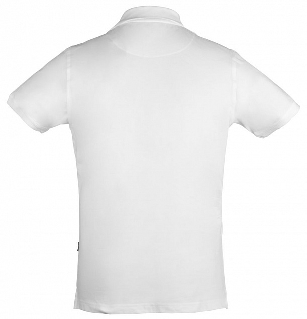 Рубашка поло стретч мужская EAGLE, белая с логотипом в Москве заказать по выгодной цене в кибермаркете AvroraStore