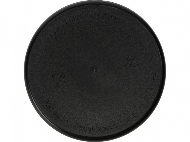 Стакан-тамблер Moment с кофейной крышкой, 350 мл, цвет черный с логотипом в Москве заказать по выгодной цене в кибермаркете AvroraStore