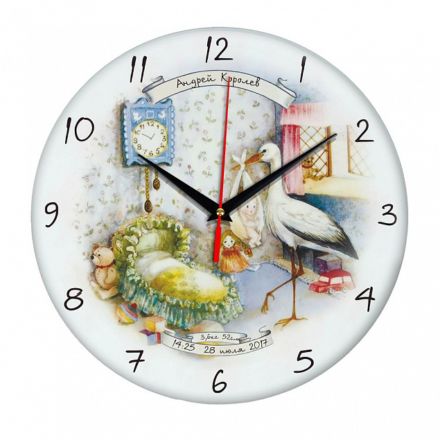 Часы настенные стеклянные Time Wheel с логотипом в Москве заказать по выгодной цене в кибермаркете AvroraStore