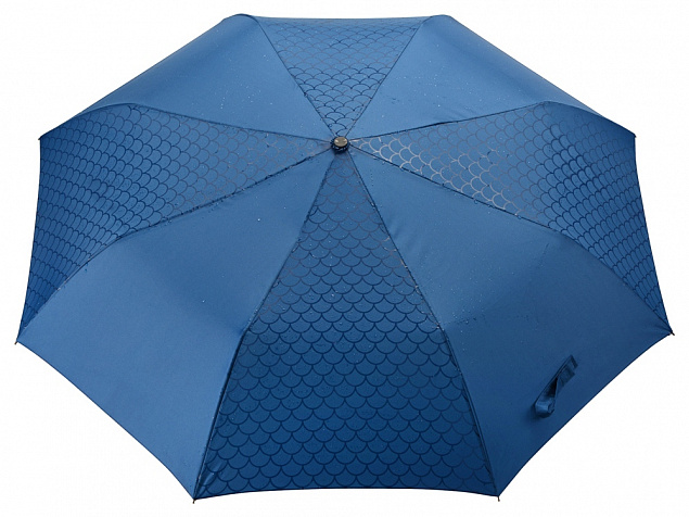 Зонт-полуавтомат складной Marvy с проявляющимся рисунком, синий с логотипом в Москве заказать по выгодной цене в кибермаркете AvroraStore