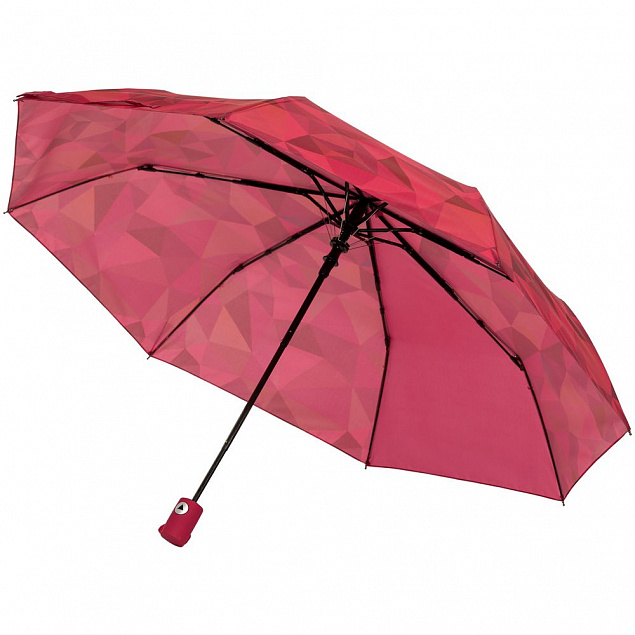 Складной зонт Gems, красный с логотипом в Москве заказать по выгодной цене в кибермаркете AvroraStore