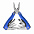 Мультиинструмент "Нюрнберг" - Синий HH с логотипом в Москве заказать по выгодной цене в кибермаркете AvroraStore