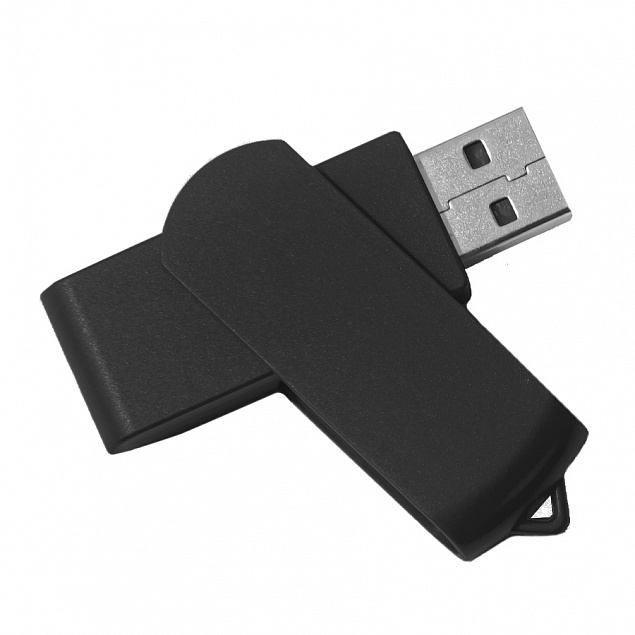USB flash-карта SWING (8Гб), черный, 6,0х1,8х1,1 см, пластик с логотипом в Москве заказать по выгодной цене в кибермаркете AvroraStore