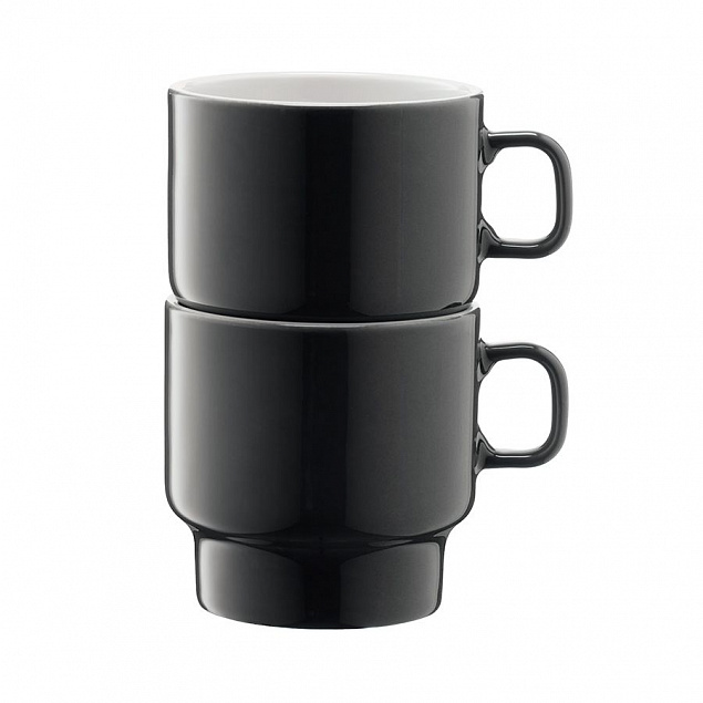 Набор чашек для кофе Utility, серый с логотипом в Москве заказать по выгодной цене в кибермаркете AvroraStore
