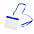 Ланъярд с держателем для бейджа; синий; 11,2х0,5 см; полиэстер, пластик; тампопечать, шелкограф с логотипом в Москве заказать по выгодной цене в кибермаркете AvroraStore