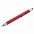 Ручка шариковая Construction, мультиинструмент, красная с логотипом в Москве заказать по выгодной цене в кибермаркете AvroraStore
