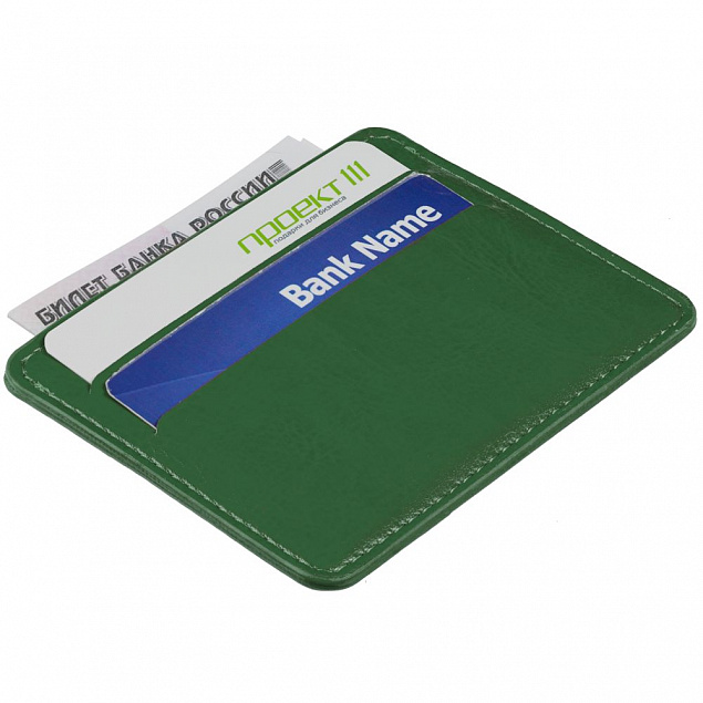 Чехол для карточек Nebraska, зеленый с логотипом в Москве заказать по выгодной цене в кибермаркете AvroraStore