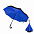 Зонт-трость механический  Chaplin, черно-синий с логотипом в Москве заказать по выгодной цене в кибермаркете AvroraStore
