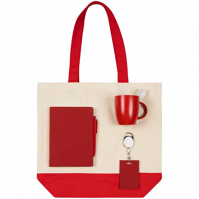 Набор Welcome Pack, красный с логотипом в Москве заказать по выгодной цене в кибермаркете AvroraStore