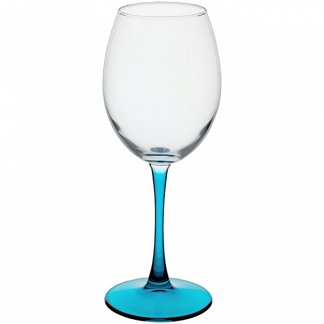 Бокал для вина Enjoy, голубой с логотипом в Москве заказать по выгодной цене в кибермаркете AvroraStore