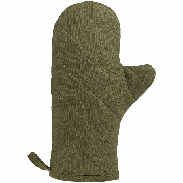 Прихватка-рукавица детская «Младший шеф», темно-зеленая с логотипом в Москве заказать по выгодной цене в кибермаркете AvroraStore
