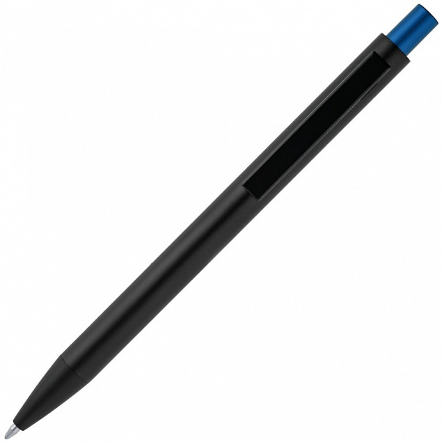 Ручка шариковая Chromatic, черная с синим с логотипом в Москве заказать по выгодной цене в кибермаркете AvroraStore