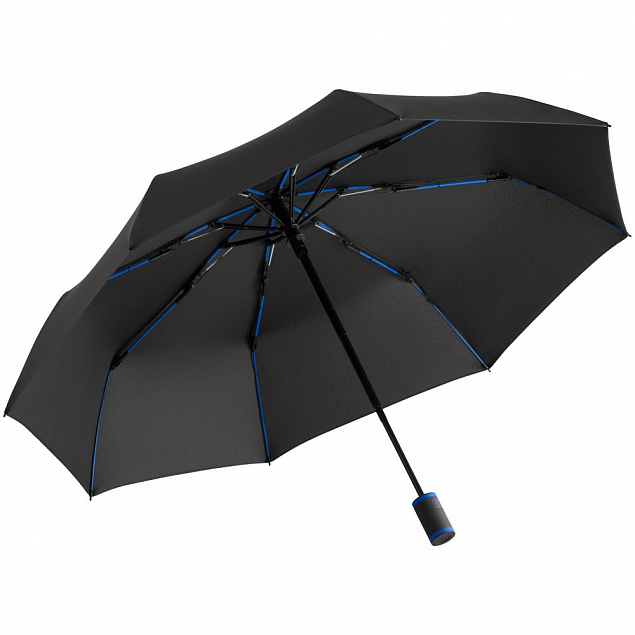 Зонт складной AOC Mini ver.2, синий с логотипом в Москве заказать по выгодной цене в кибермаркете AvroraStore