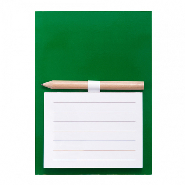 Блокнот с магнитом YAKARI, 40 листов, карандаш в комплекте, зеленый, картон с логотипом в Москве заказать по выгодной цене в кибермаркете AvroraStore