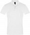 Рубашка поло мужская PERFECT MEN 180 белая с логотипом в Москве заказать по выгодной цене в кибермаркете AvroraStore
