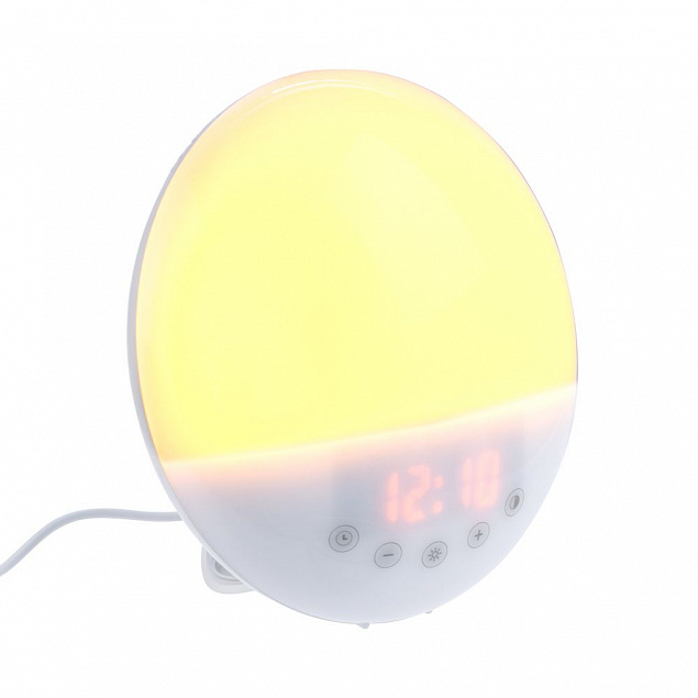 Мультимедийная станция с имитацией солнечного света dreamTime, ver.2, белая с логотипом  заказать по выгодной цене в кибермаркете AvroraStore