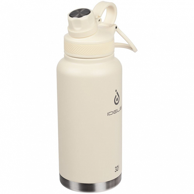 Термобутылка Fujisan XL, белая с логотипом в Москве заказать по выгодной цене в кибермаркете AvroraStore
