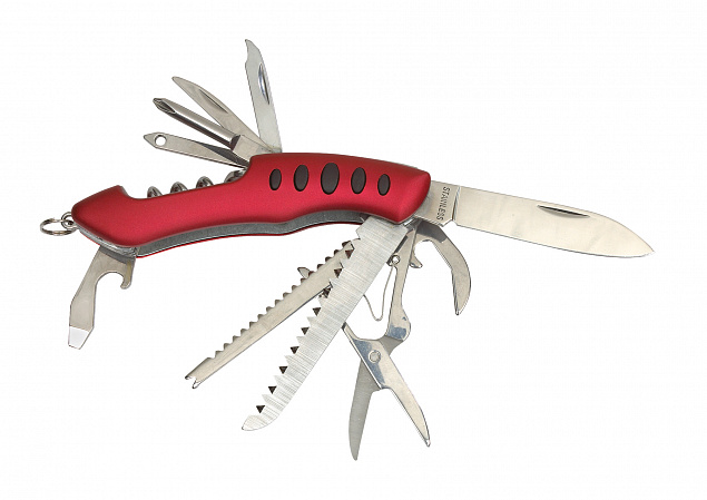 Карманный нож BIG R., 11 предметов, красный, серебристый с логотипом в Москве заказать по выгодной цене в кибермаркете AvroraStore