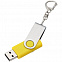 Флешка Twist, желтая, 8 Гб с логотипом в Москве заказать по выгодной цене в кибермаркете AvroraStore