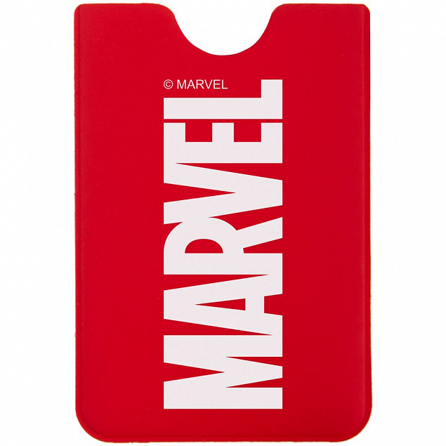 Чехол для карточки Marvel, красный с логотипом в Москве заказать по выгодной цене в кибермаркете AvroraStore