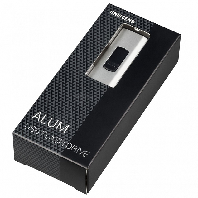 Флешка Uniscend Alum, серебристая, 32 Гб с логотипом в Москве заказать по выгодной цене в кибермаркете AvroraStore