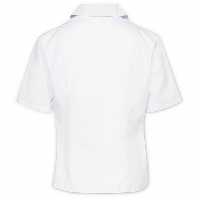 Рубашка женская с коротким рукавом Collar, белая с логотипом в Москве заказать по выгодной цене в кибермаркете AvroraStore