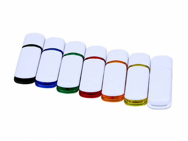 USB-флешка на 16 Гб с цветными вставками с логотипом в Москве заказать по выгодной цене в кибермаркете AvroraStore