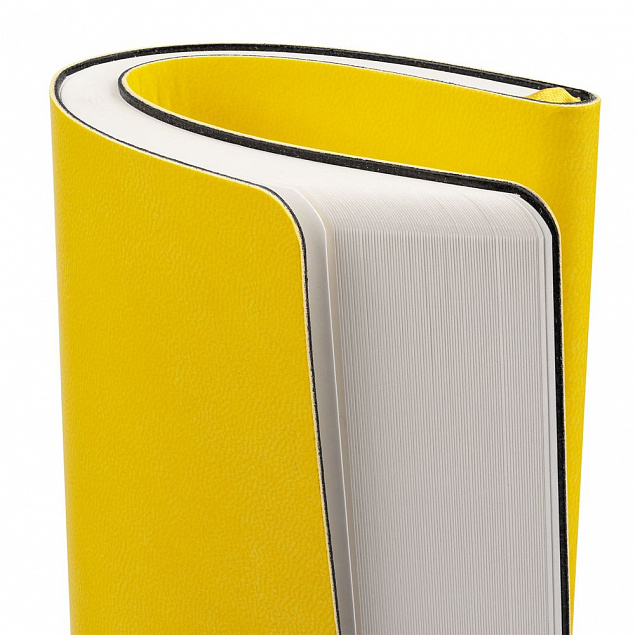 Блокнот Verso в клетку, желтый с логотипом  заказать по выгодной цене в кибермаркете AvroraStore