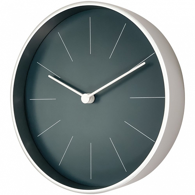 Часы настенные Spark, темно-синие с логотипом в Москве заказать по выгодной цене в кибермаркете AvroraStore