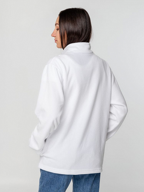 Куртка флисовая унисекс Manakin, белая с логотипом в Москве заказать по выгодной цене в кибермаркете AvroraStore