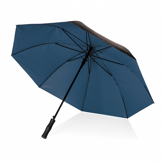 Двухцветный плотный зонт Impact из RPET AWARE™ с автоматическим открыванием, 27" с логотипом в Москве заказать по выгодной цене в кибермаркете AvroraStore
