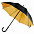 Зонт-трость Downtown, черный с красным с логотипом в Москве заказать по выгодной цене в кибермаркете AvroraStore