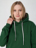 Толстовка с капюшоном Unit Kirenga Heavy, темно-зеленая с логотипом в Москве заказать по выгодной цене в кибермаркете AvroraStore