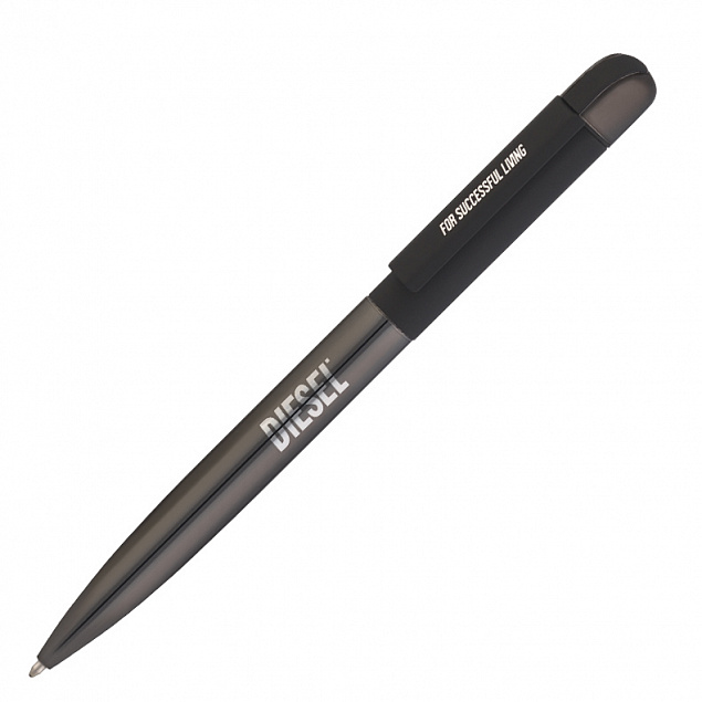Ручка шариковая "Jupiter", титаниум/черный, покрытие soft touch с логотипом в Москве заказать по выгодной цене в кибермаркете AvroraStore