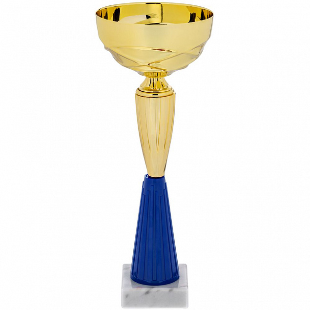 Кубок Kudos, большой, синий с логотипом в Москве заказать по выгодной цене в кибермаркете AvroraStore