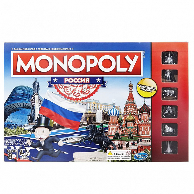 Игра настольная «Монополия. Россия» с логотипом в Москве заказать по выгодной цене в кибермаркете AvroraStore