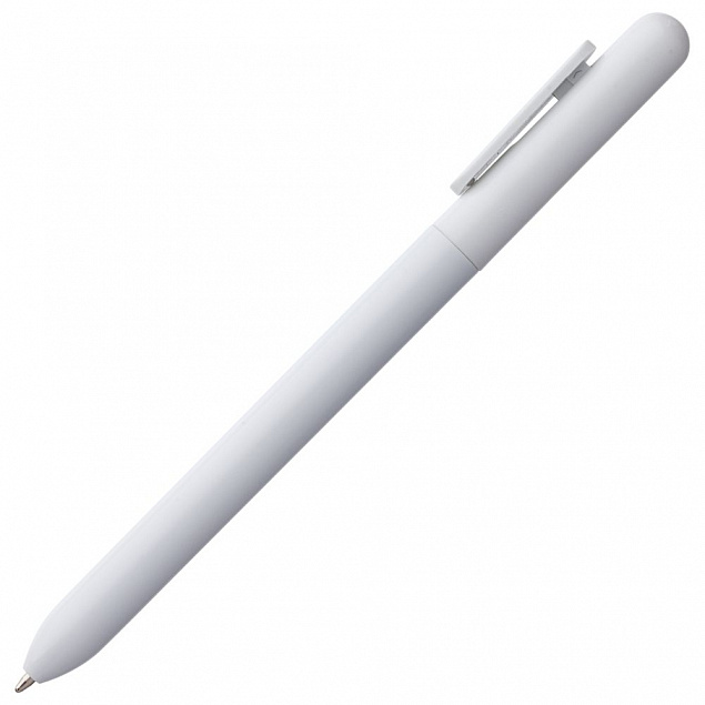 Ручка шариковая Swiper, белая с логотипом в Москве заказать по выгодной цене в кибермаркете AvroraStore